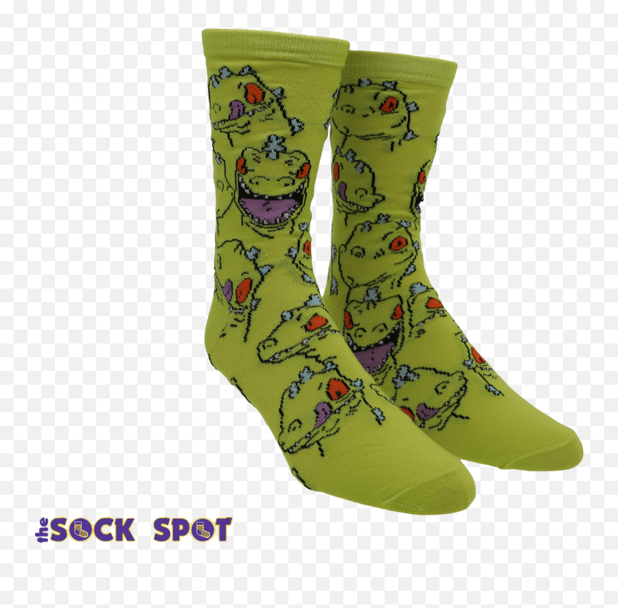 2 Pair Pack Nickelodeon Rugrats Reptar Socks Png