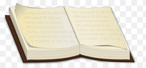 Drawing Of An Opened Book Free Image - Open Book Clip Art png