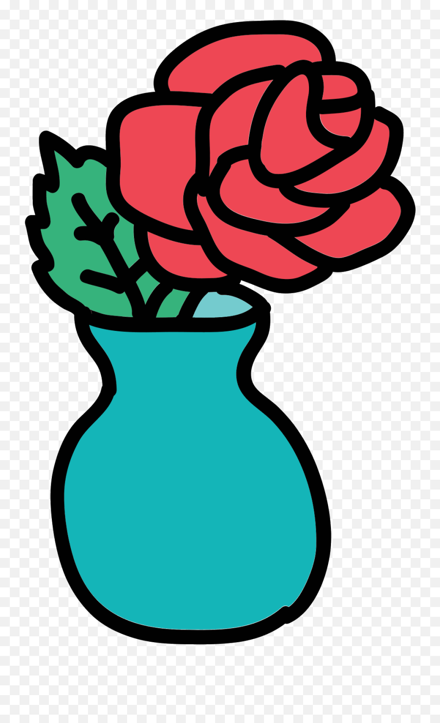 Download Wilted Flower Emoji Iphone The - Vase Full Flower Vase Cartoon Png,Flower  Emoji Png - free transparent png images 