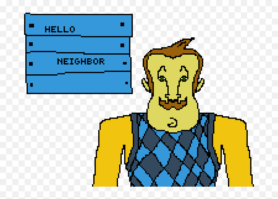 Pixilart - Hello Neighbor By Foundvermin3692 Human Png,Hello Neighbor Png