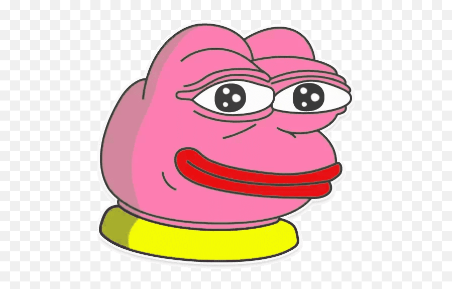 Pink Pepeu201d Stickers Set For Telegram - Pepe Staring Png,Pepe The Frog Png