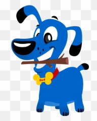 Blue Wheeler Treats - Wheelers Dog Cartoon png