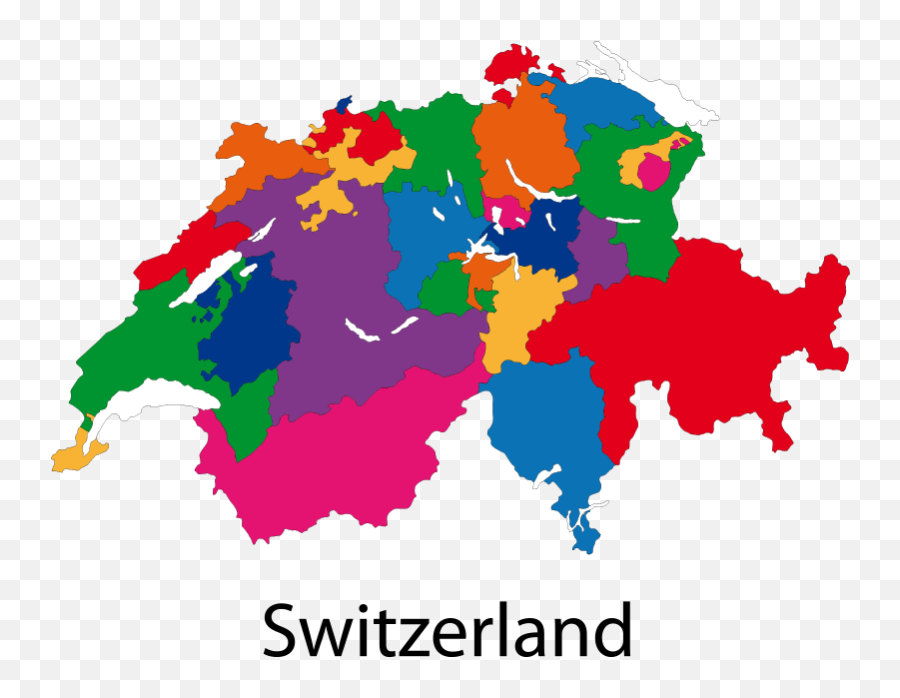 Colourful Map Of Switzerland Png Image - Purepng Free Switzerland Map Vector,Yelling Png