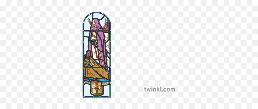 St Columba Stained Glass Window Re Religion Ks1 Illustration - Stained Glass Png,Stained Glass Png