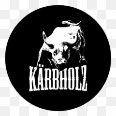 Kärbholz 6 Stier Logo Button 25 Cm 688 - png