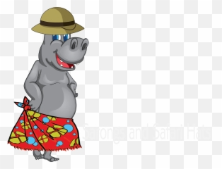 Download Sarongs And Safari Hats - Cartoon Full Size Png Cartoon,Safari Hat Png