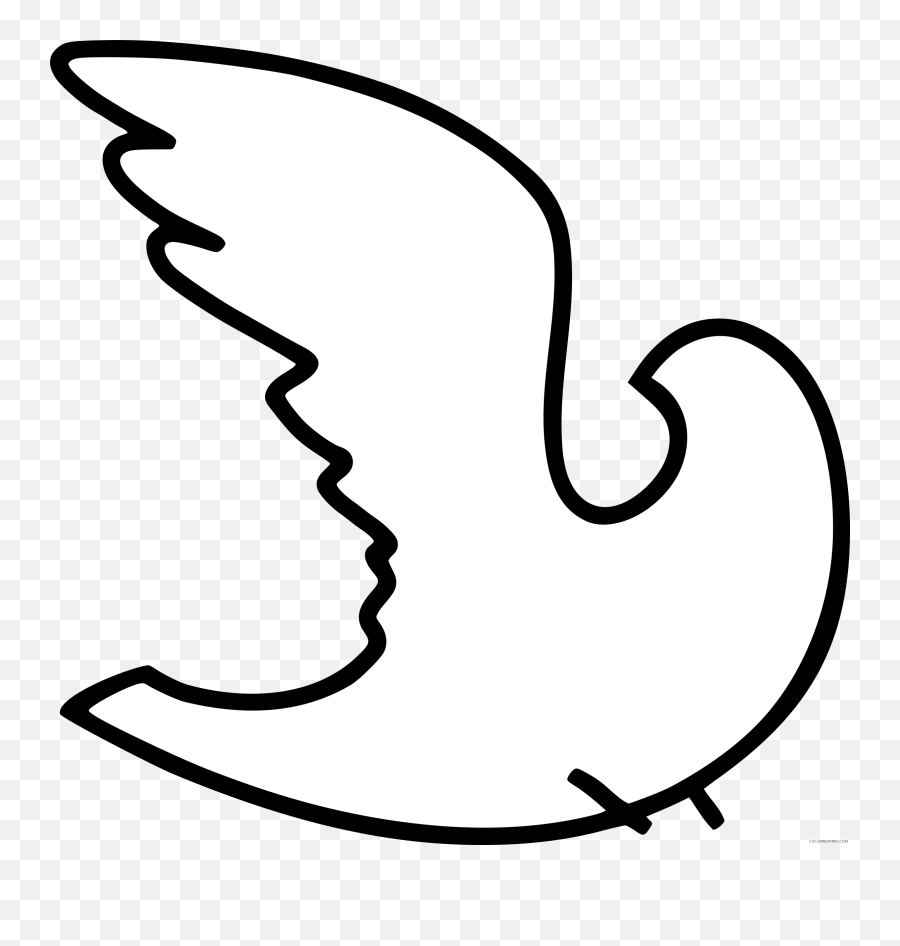 White Dove Clipart - Coloring Book Png,White Doves Png