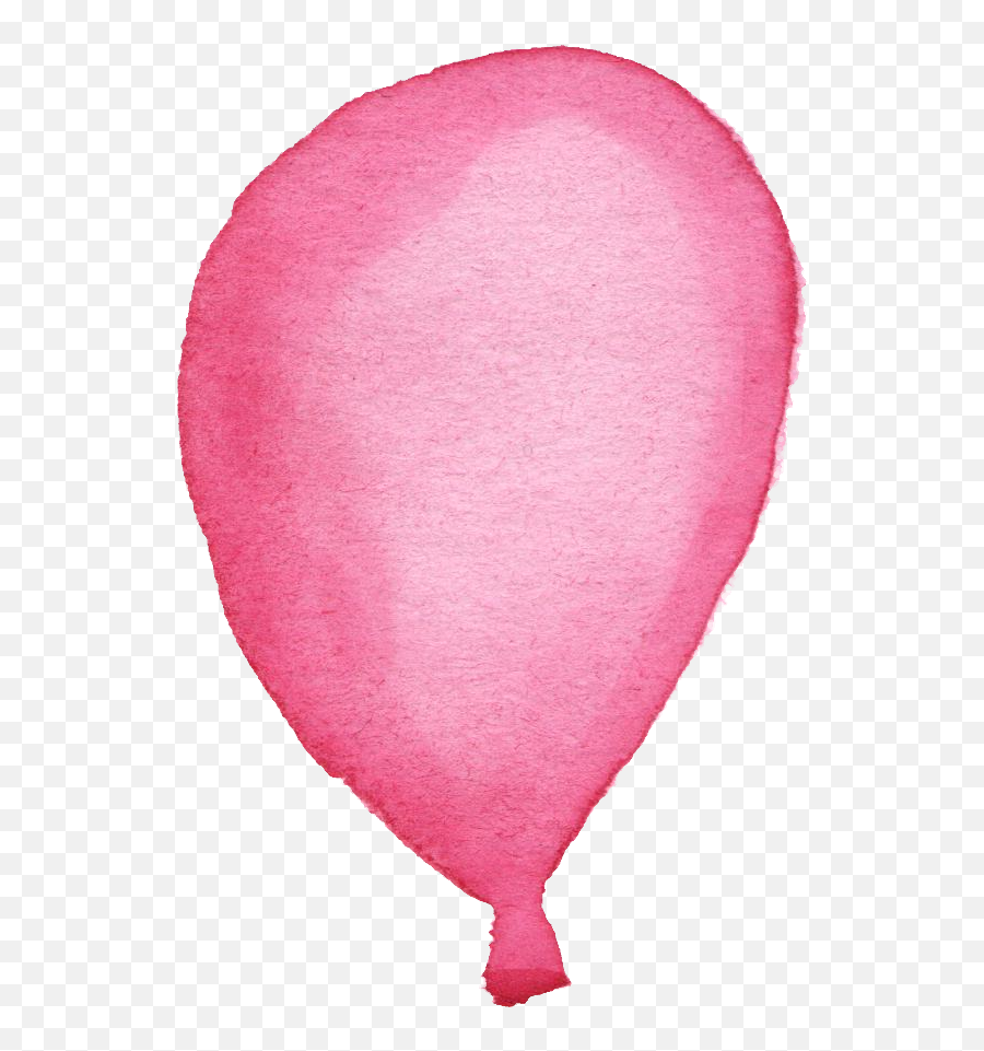 Pink Watercolor Balloon Png - Watercolor Balloon Transparent Background Png,Pink Balloon Png