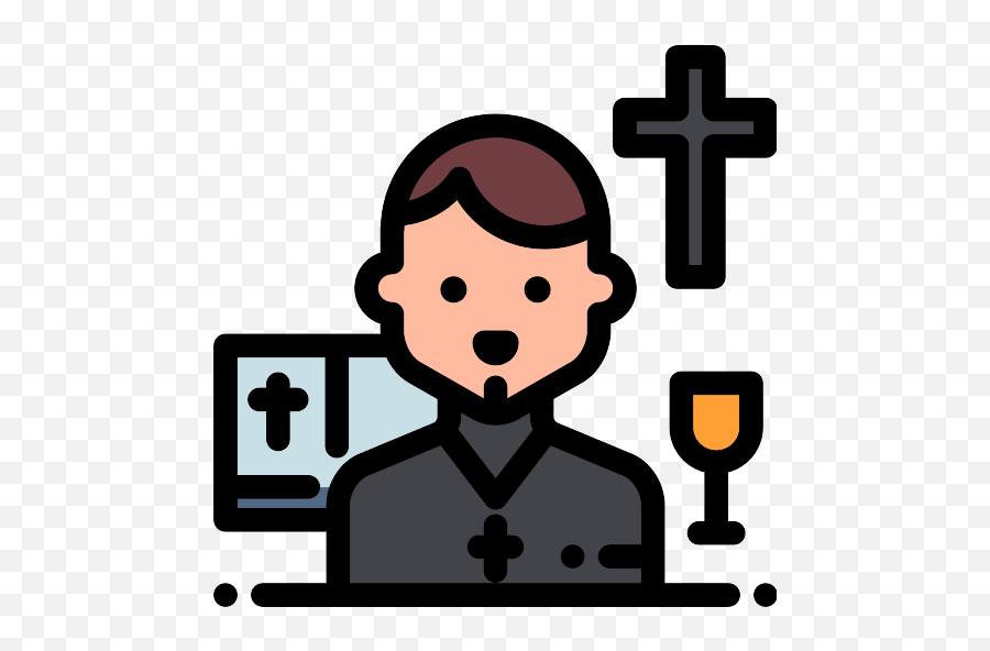 Priest Png Icon - Sacerdote Icono,Priest Png