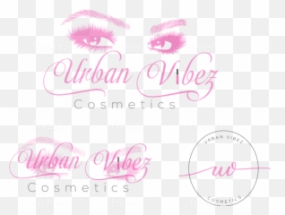 Awesome Eyelashes Makeup Artist Logo - Calligraphy png