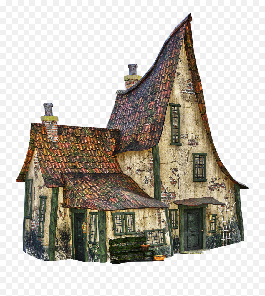 Old House Witchs Halloween - Old House Illustration Png,Old House Png