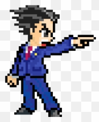 Phoenix Wright - Pixel Transparent png