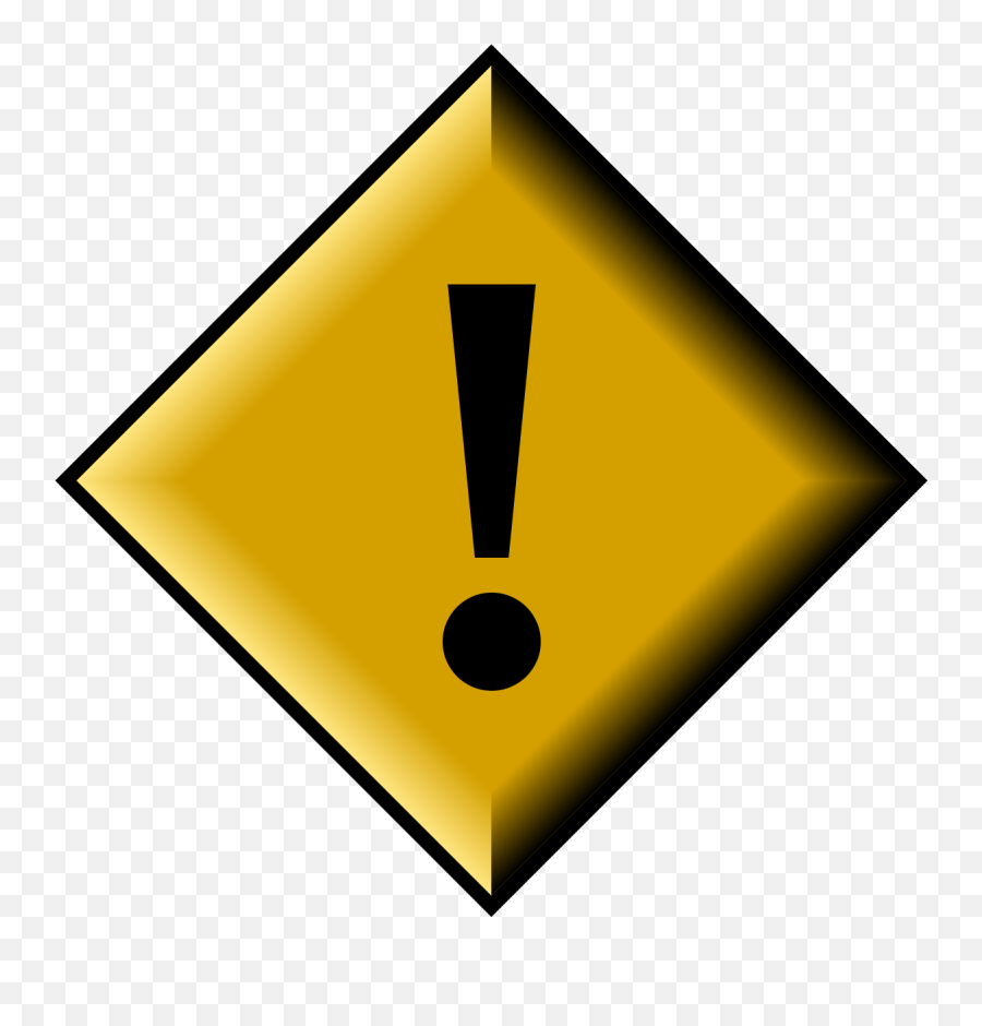 Diamond - Diamond Exclamation Mark Transparent Png,Caution Png