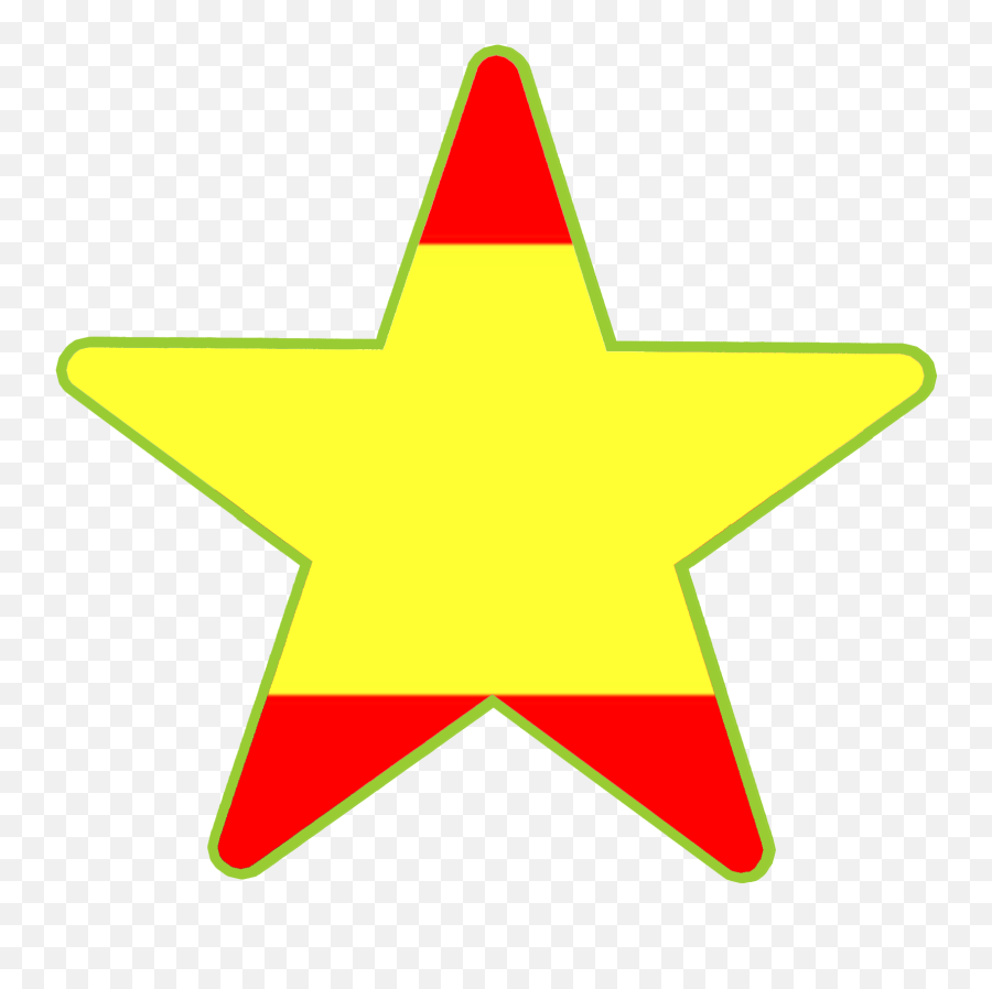 Connections Star Languages Spanish Flag - Star Shape Spanish Flag Png,Spanish Flag Png
