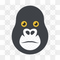 Ape Head Icon Of Flat Style - Ape Head Cartoon Png,Ape Png