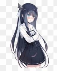 Anime Girl Png - Cute Tsundere Anime Girl,Anime Effects Png