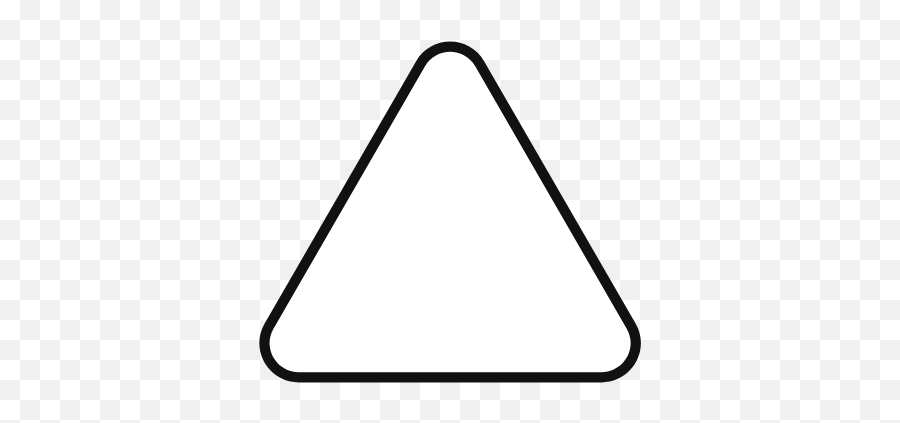 Triangles - Transparent Png Rounded Triangle White,White Triangle Png