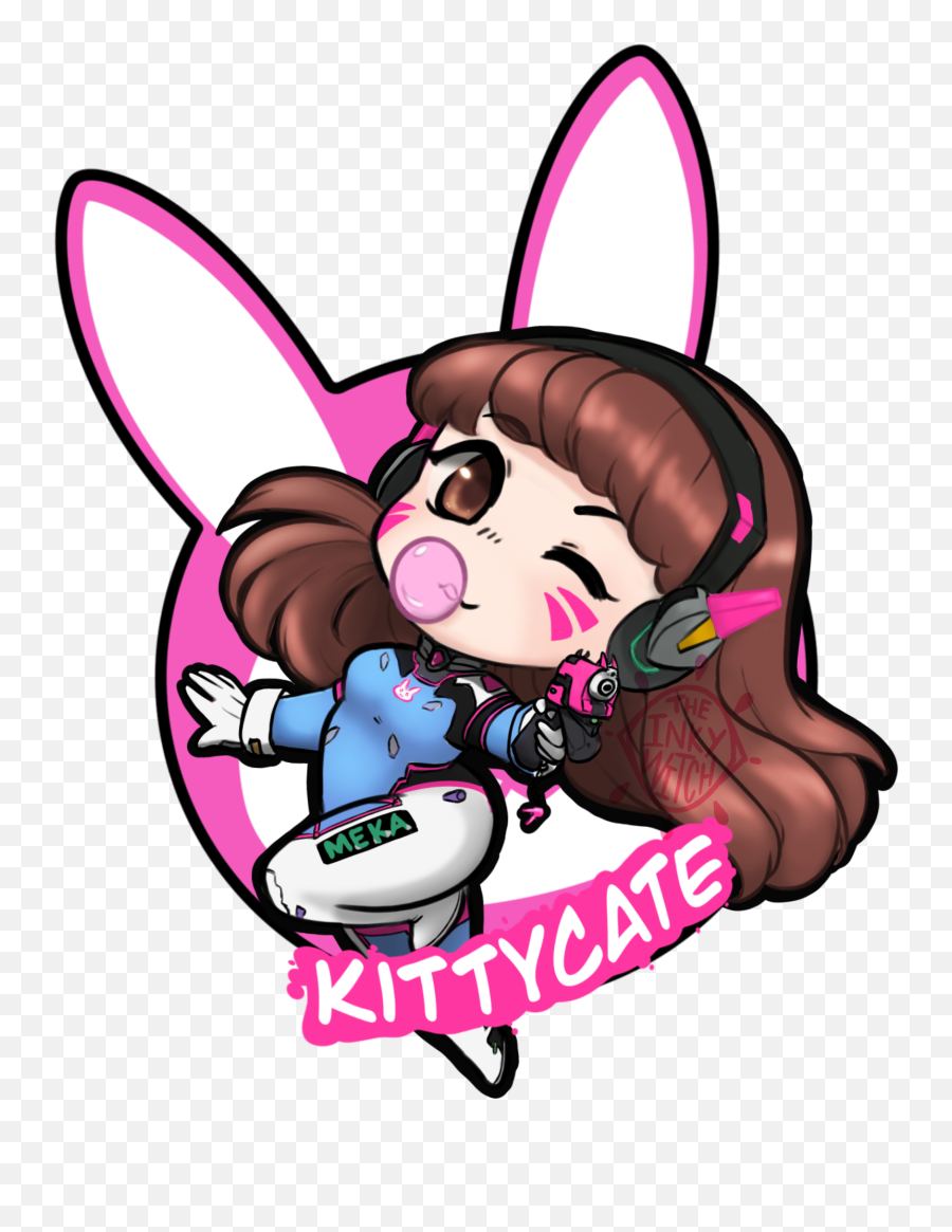 Kittycate Twitch Icon Commission By Theinkywitch - Fictional Character Png,Twitch Icon Transparent