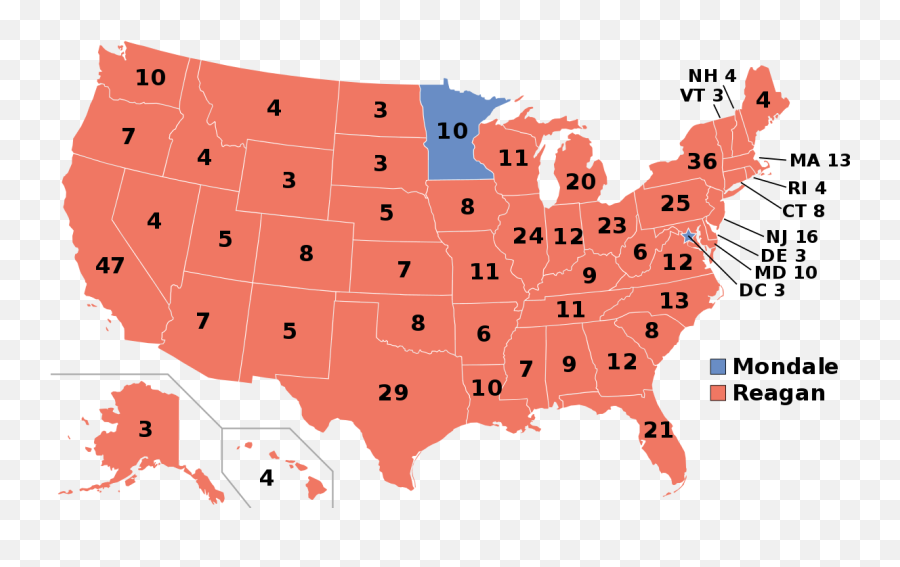 States Presidential Election - Us Electoral College Png,Ronald Reagan Png