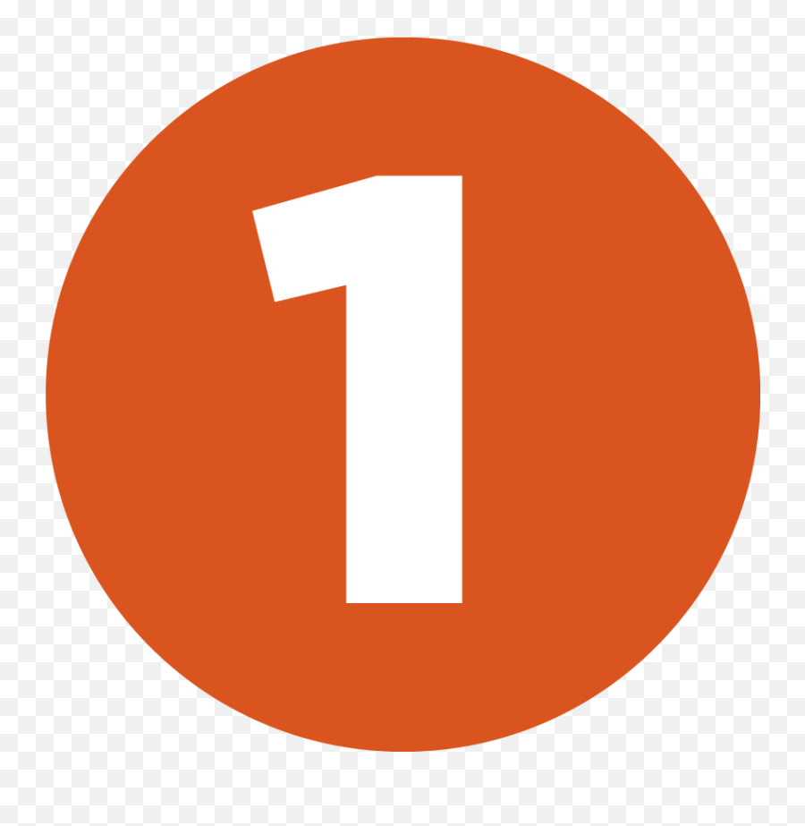 Number 1 Clipart Orange - Episode 1 Transparent Background Png,Number One Png