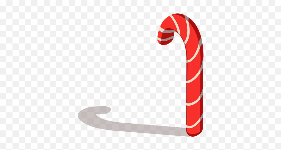 Candy Cane Isometric - Solid Png,Candy Cane Transparent