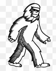 Bigfoot Research Club Looking For Clues - Big Foot Drawing Png,Bigfoot Transparent