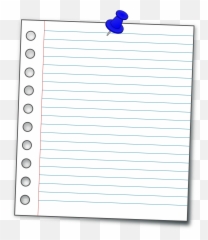 Notebook Clipart Sheet - Transparent Background Paper png
