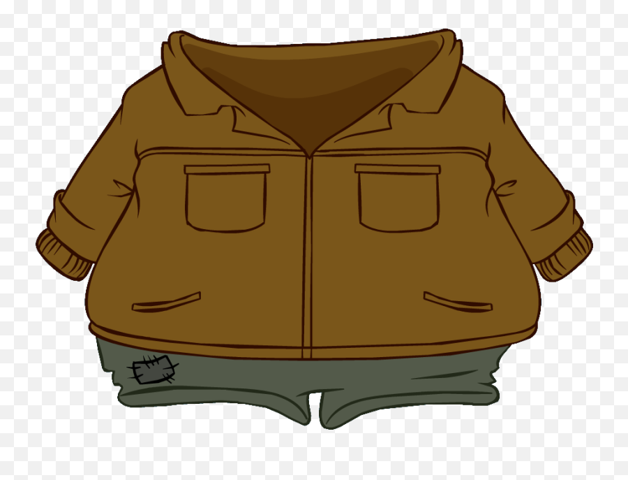 Leather Outdoors Jacket Club Penguin Wiki Fandom - Club Penguin Brown Jacket Png,Icon Leather Jacket