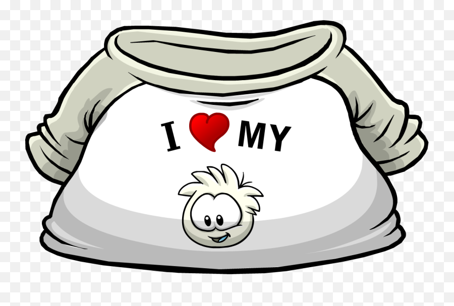 Download I Heart My White Puffle T - Shirt Icon Fr Club Club Penguin White Puffle Png,Shirt Icon