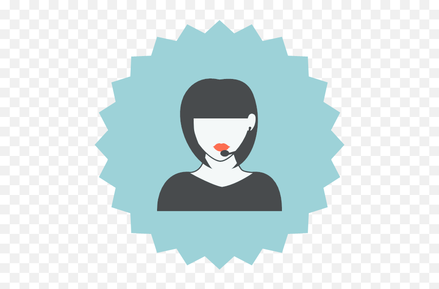 Customer Support Female Girl Headset Png Alpha Client Icon