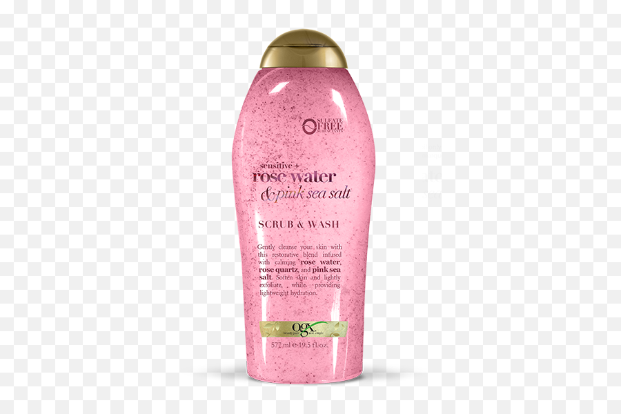 Ogx Pink Sea Salt U0026 Rosewater Gentle Soothing Body Scrub - Ogx Body Wash Rose Png,Rose Quartz Icon