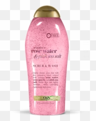 Ogx Pink Sea Salt U0026 Rosewater Gentle Soothing Body Scrub - Ogx Body Wash Rose Png,Rose Quartz Icon