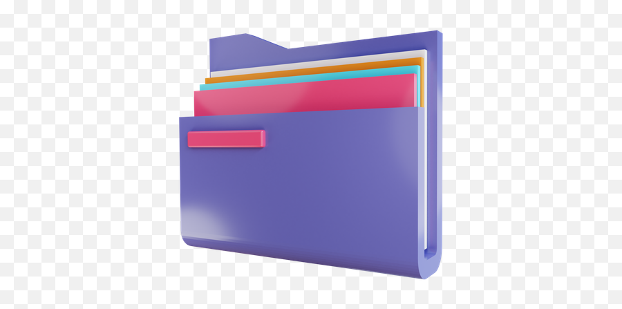 File Folder Icon - Download In Colored Outline Style Horizontal Png,New Office Document Icon