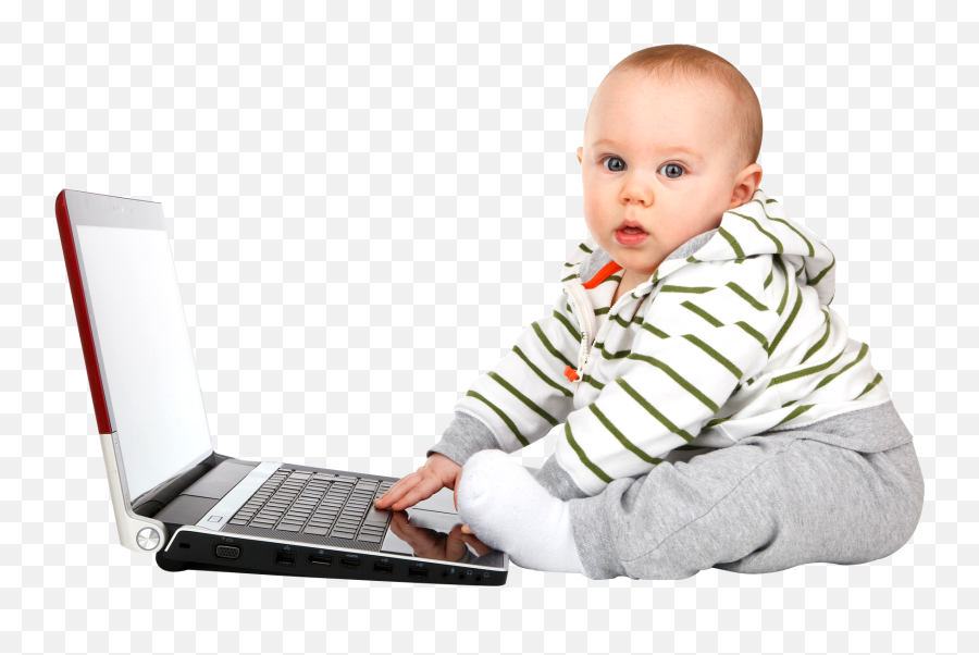 Download Baby Png Image For Free - Baby Using Laptop,Baby Png