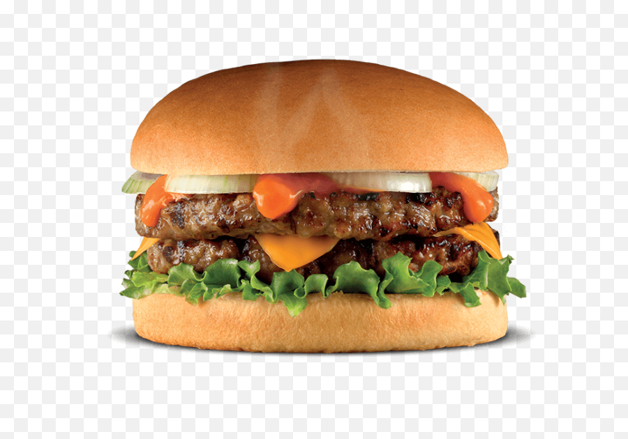 Download Burgers Png - Double Burger Full Size Png Image Rustlers Double Decker,Burger Png