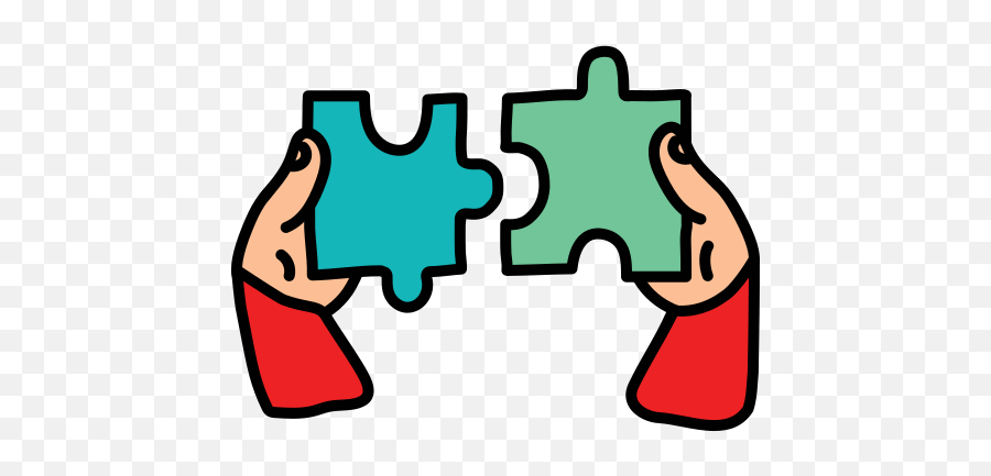 Puzzle Matching Icon In Doodle Style - Matching Png,Jigsaw Puzzle Icon