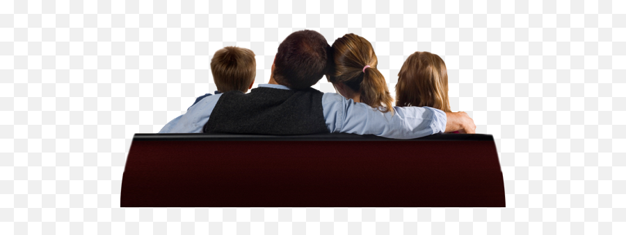 Png Watching Tv Transparent Tvpng Images Pluspng - Family Home Theater,Person Sitting Back Png
