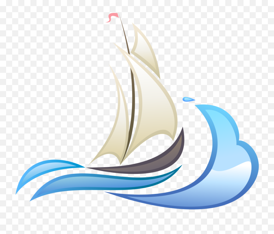 Clipart Wave Sailboat Transparent - Clip Art Png,Sailboat Logo