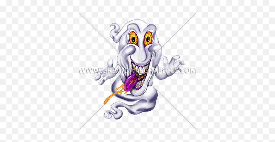 Goofy Ghost Production Ready Artwork For T - Shirt Printing Cartoon Png,Goofy Transparent Background
