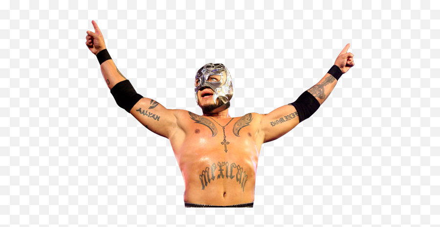 Download Posted Image - Rey Mysterio Cross Tattoo Png Image Wrestler,Rey Mysterio Png