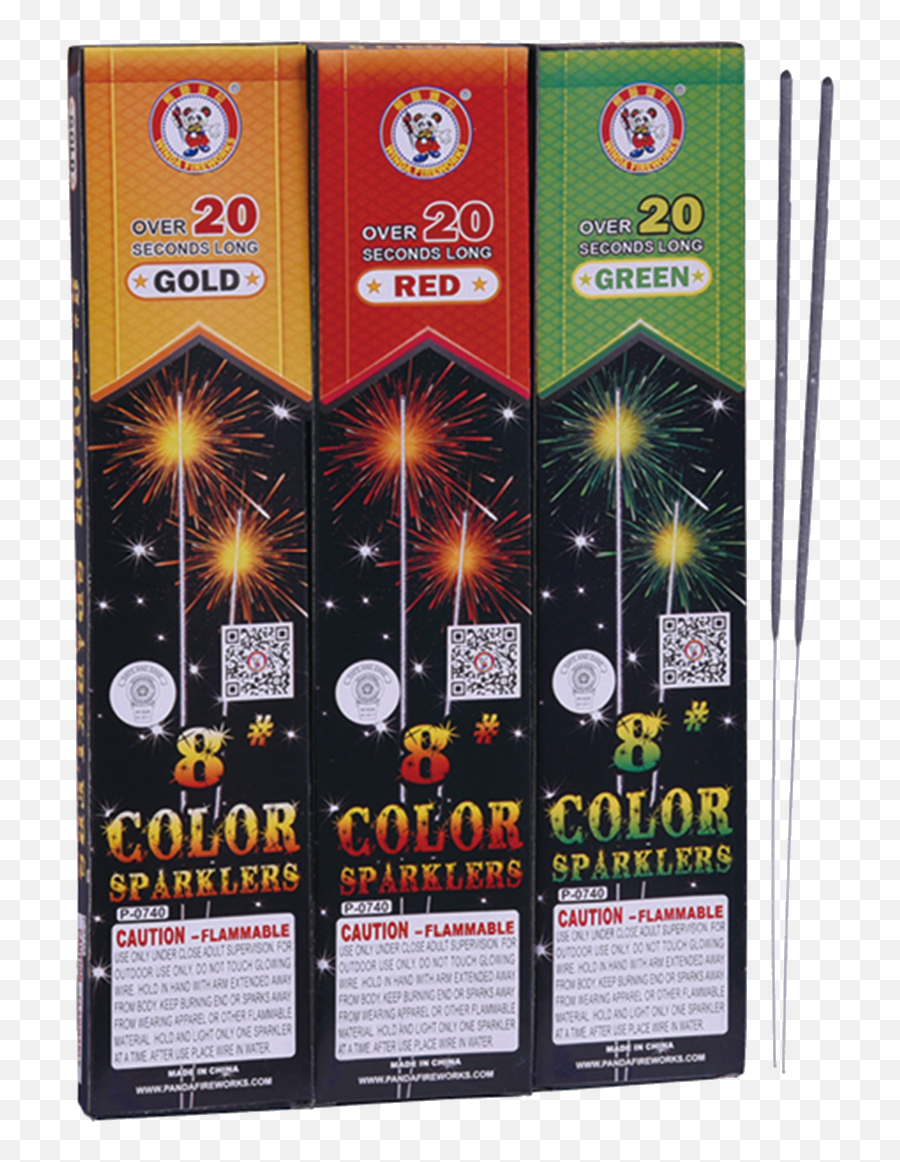 8 Color Sparkler - Flyer Png,Sparklers Png