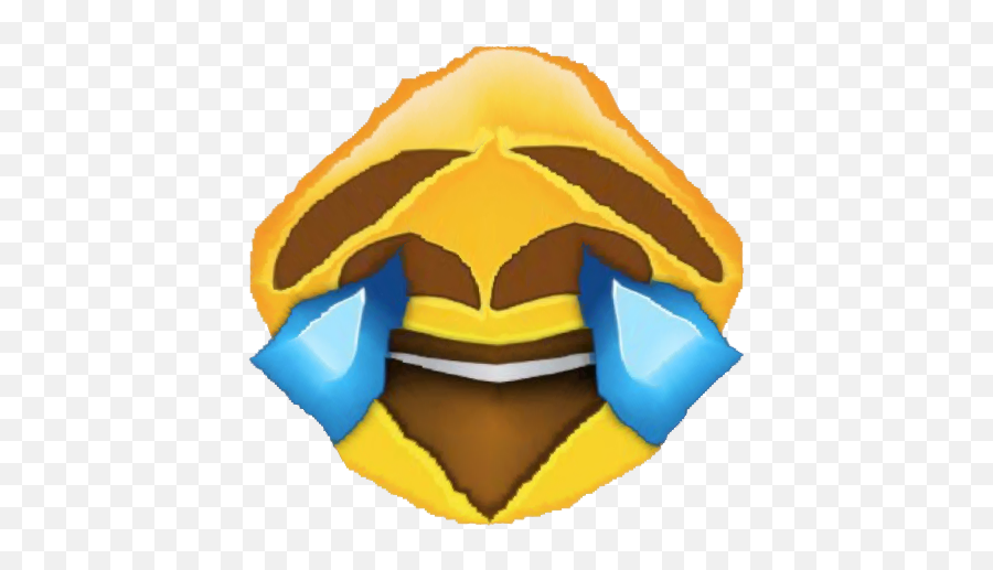 He Laughed So Hard His Head Is Deformed - Clip Art Png,Laughing Emoji Meme Png