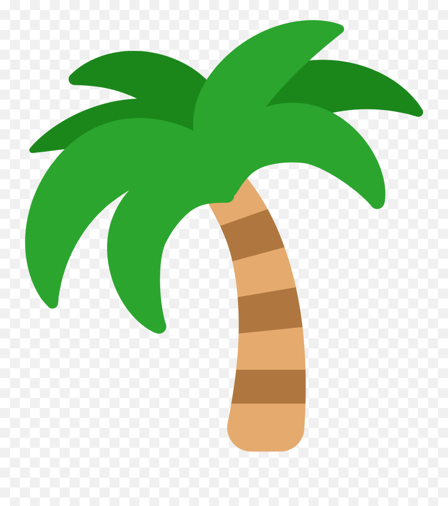 Palm Tree Emoji Png U0026 Free Emojipng Transparent - Cartoon Palm Tree Png,Facebook Emoji Png