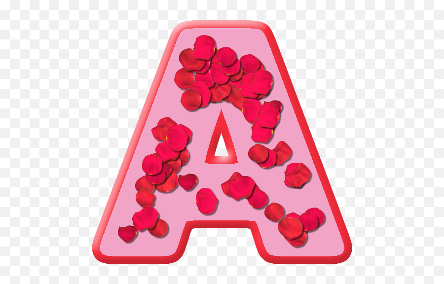 Download Alphabet Rose Petals - Full Size Png Image Pngkit Alphabet Letter Love,Rose Petals Png