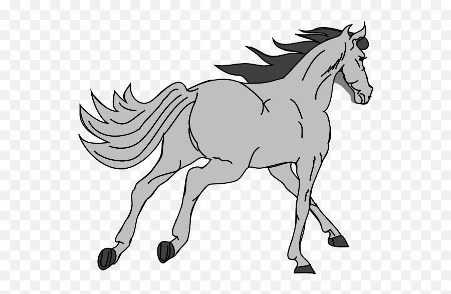 Horse Clip Grey Transparent U0026 Png Clipart Free Download - Ywd Grey Horse Clipart,Horse Clipart Png