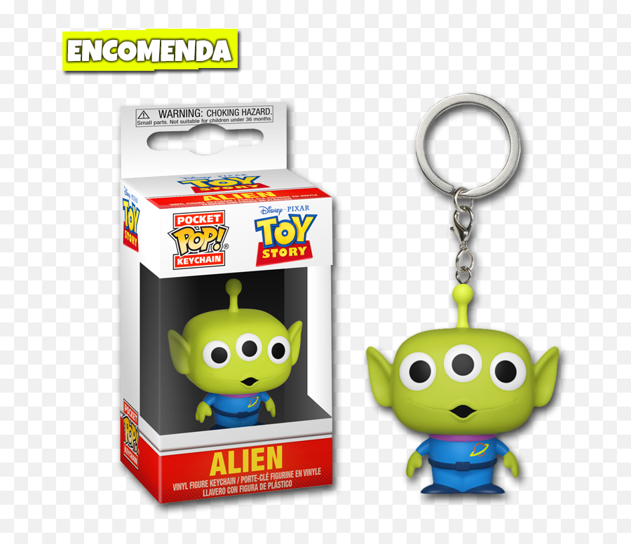 Funko Chaveiro Toy Story U2013 Alien - Loja Tsc Pop Keychain Alien Glow In The Dark Png,Toy Story Aliens Png