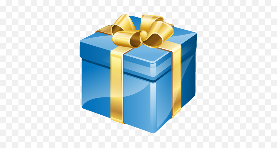 Download Blue Birthday Gift Png - Birthday Present Png,Birthday Present Png