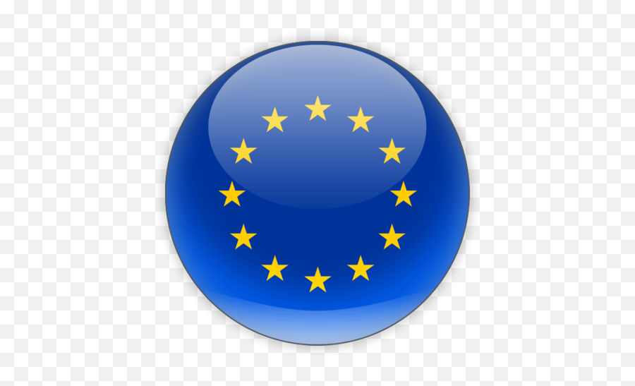 Round Icon Illustration Of Flag European Union - American Flag Png,Rounded Star Png