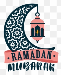 Ramadan Mubarak Crescent Lamp Light Candle Sticker Badge - Transparent Ramadan Kareem Sticker Png,Light Transparent Png