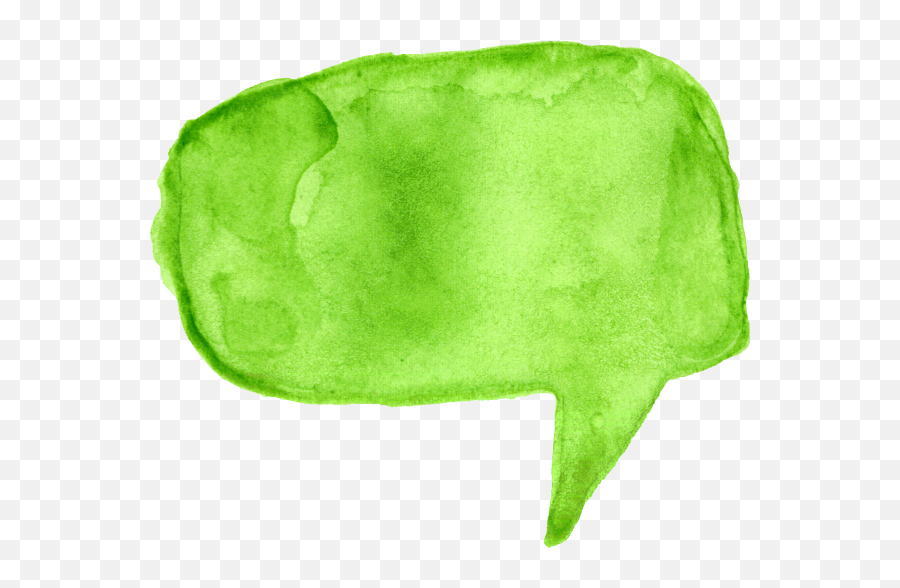 8 Watercolor Speech Bubbles - Green Watercolor Speech Bubble Png,Voice Bubble Png